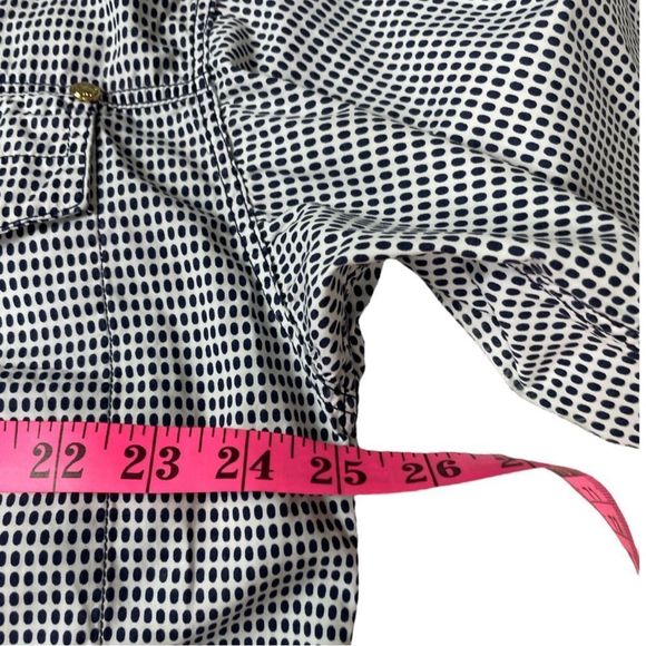 Versace Jeans Couture Shirt Men’s Button Lion Button Blue & White Size Large - Picture 12 of 15